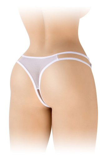 Трусики с открытым доступом Fashion Secret Victoria, S-L белые
