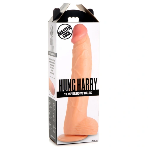 MC Hung Harry 11.75" Dildo Light - большой фаллоимитатор на присоске, 32.4х5.8 см (телесный)
