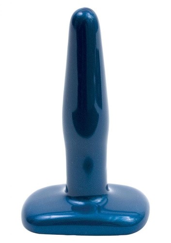 Doc Johnson Pretty Ends Iridescent Plug - Анальная пробка, 11х2,5 см (синий)