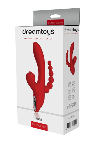 Dream Toys Red Revolution Anna - Вибратор, 20,5 см (красный)