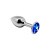 Alive - Mini Metal Butt Plug - Анальна пробка - S, 7х2.8 см (синя) - купити в Києві, Україні