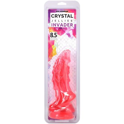 Фэнтезийный фаллоимитатор Doc Johnson Crystal Jellies Invader 8.5 Inch, 21,6 см