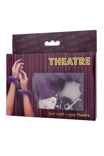 Toyfa Theatre - Наручники с мехом (фиолетовые)