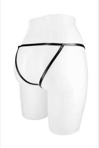 Fashion Secret Angela Black - трусики-стринги с доступом, S-L (чёрный)