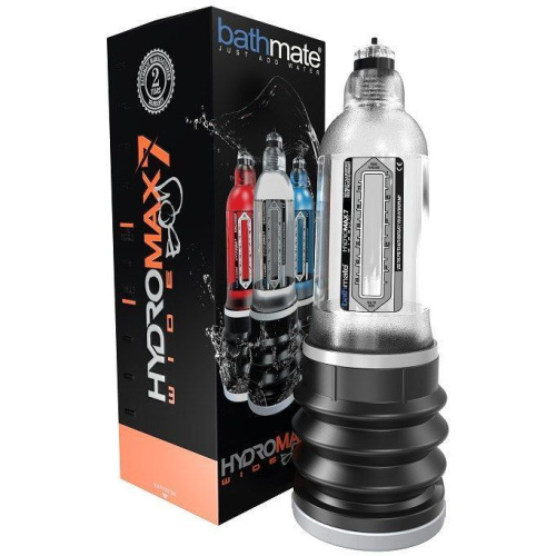 Bathmate Hydromax 7 Wide Boy - Гідропомпа для збільшення члена, 26х7 см (прозорий) - купити в Києві, Україні