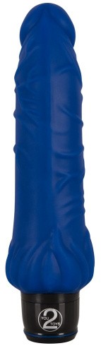 Vibra Lotus Big Vibrator - Реалістичний вібратор, 21.5 см (синій) - купити в Києві, Україні