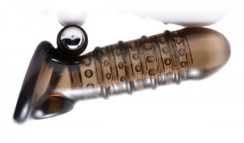 Vibrating Girth Enhancing Sheath - удлиняющая насадка с вибрацией, 15х3,1 см