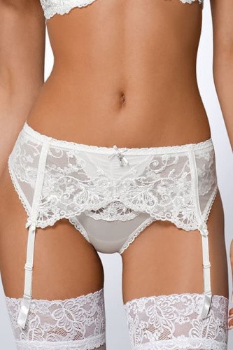 Ava Monica 1456 - Пояс с подвязками, XL (белый)