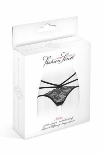 Fashion Secret Nadia Black - трусики с открытой попкой,  S-L (чёрные)