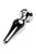 TOYFA Metal Silver anal plug - серебристая анальная пробка с кристаллом, 9х4 см (прозрачный) TOYFA Metal Silver anal plug - серебристая анальная пробка с кристаллом, 9х4 см (прозрачный)
