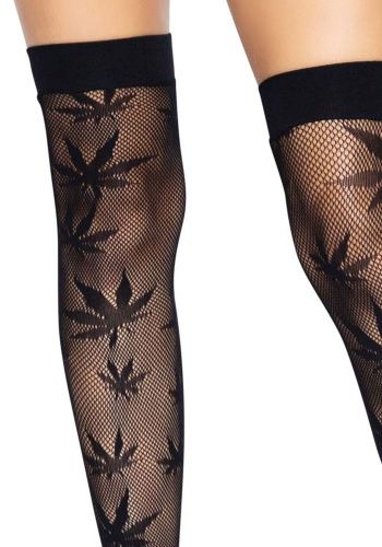 Панчохи з малюнком Leg Avenue 420 Net thigh high, One Size - купити в Україні | Секс шоп SEX-SHOP.ua