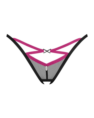 Трусики-стрінги Obsessive Novenes crotchless thong, XL/2XL