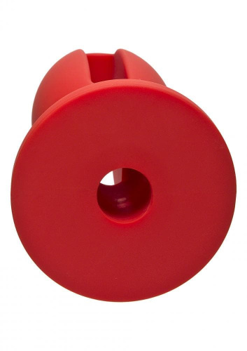 Doc Johnson Kink Lube Luge Premium Silicone Plug 6" - силиконовая анальная пробка, 14х5 см (красный)