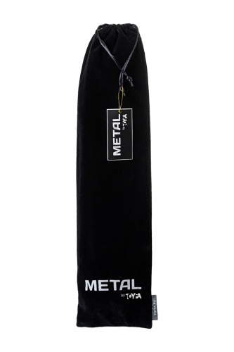 Metal By Toyfa - серебристая анальная пробка с хвостом, 8х2.7 см (серебристый с розовым)