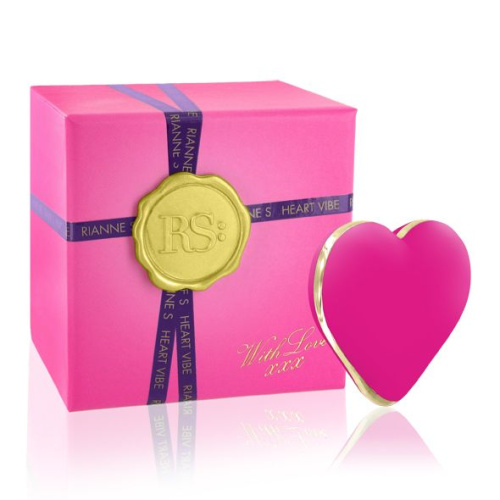 Rianne S: Heart Vibe Rose вибратор-сердечко 10 режимов, (ярко розовый)