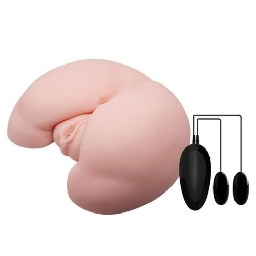 Crazy Bull Masturbator Realistic Vagina and Ass Vibrating Flesh - Мастурбатор, 25х22х10 см