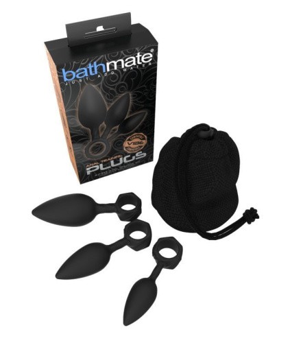 Bathmate Anal Training Plugs - Набір анальних пробок, 3шт (чорний) - купити в Києві, Україні