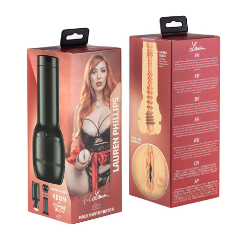Мастурбатор Kiiroo Feel Lauren Phillips PBC совместимый с PowerBlow и Keon