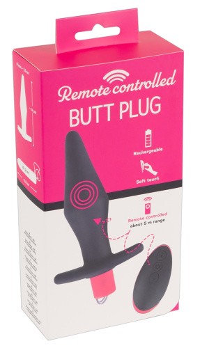 Orion Remote Control Butt Plug - Анальная пробка с вибрацией, 14х3.5 см (фиолетовый)