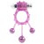 Linx Ball Banger Cock Ring Purple - виброкольцо с шариками, 9.5х2.8 см (розовый) Linx Ball Banger Cock Ring Purple - виброкольцо с шариками, 9.5х2.8 см (розовый)