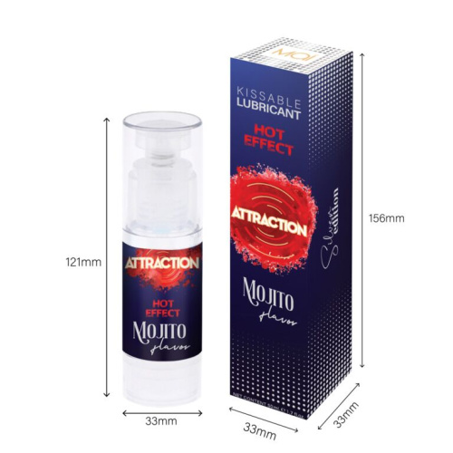 Mai Attraction Hot Effect Mojito - Оральная смазка с согревающим эффектом, 50 мл (мохито)