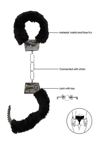 Наручники с мехом Ouch! Beginner's Handcuffs Furry