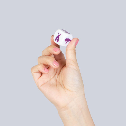 Игральный кубик с секс позами для лесбиских пар Secret Play Lesbian Kamasutra Dice, 25 мм