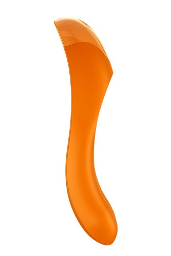 Satisfyer Candy Cane Orange - Вібратор на палець, 11х3.5 см (помаранчевий) - купити в Києві, Україні