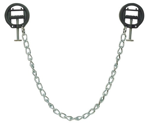 Orion - Nipple Clamps With Metal Chain - Зажимы для сосков