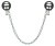 Orion - Nipple Clamps With Metal Chain - Зажимы для сосков Orion - Nipple Clamps With Metal Chain - Зажимы для сосков