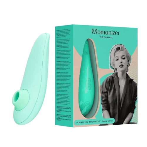 Womanizer Marilyn Monroe Classic 2 + Лубрикант 50 мл - Вакуумный стимулятор (мята)