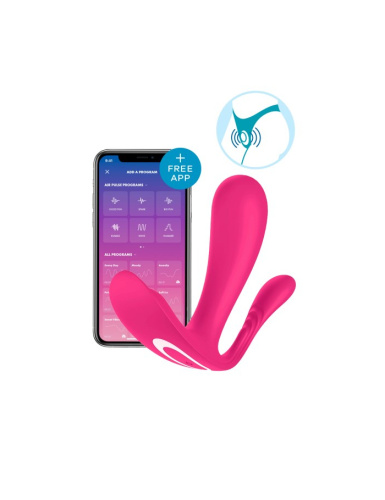 Satisfyer Top Secret + Вибратор с двумя моторами для точки G и анальной стимуляции, 11х3 см (розовый)