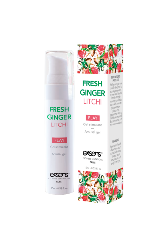 EXSENS Kissable Fresh Ginger Litchi - Стимулирующий гель для клитора и оральных ласк,15 мл (личи)