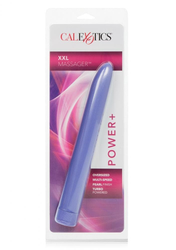 California Exotic Novelties Massager Platinum - Большой пластиковый вибратор XXL, 25х4 см (сиреневый)