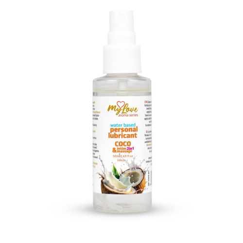 2в1 лубрикант и массажный гель - MyLove Aroma Series Intim&Massage Coco, 50 мл