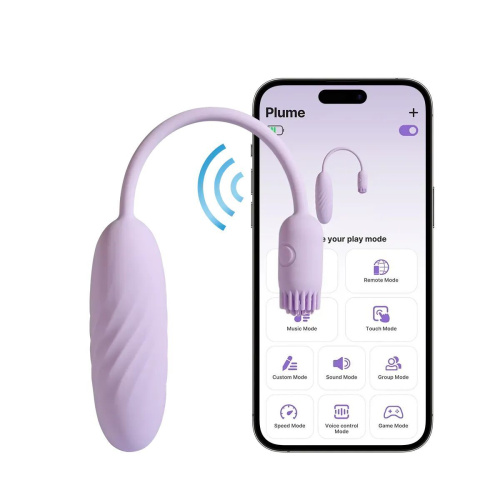 Віброяйце зі смарт управлінням Svakom Plume Pastel Lilac - купити в Україні | Секс шоп SEX-SHOP.ua
