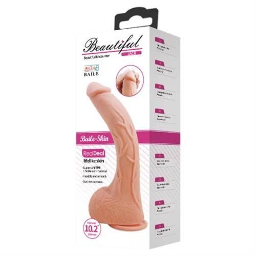 Baile Beautiful Encounter Jack Real Dildo - Фаллоимитатор, 27х6.6 см
