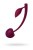 Wild cherry JOS pleasure ball with a ball inside and flexible tail - Вагинальные шарики, 14,5 см (бордовый) Wild cherry JOS pleasure ball with a ball inside and flexible tail - Вагинальные шарики, 14,5 см (бордовый)