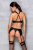 Passion Hima Set - Сетчатый набор с узором: бюстгальтер с халтером, трусики и пояс для чулок, S/M (чёрный) Passion Hima Set - Сетчатый набор с узором: бюстгальтер с халтером, трусики и пояс для чулок, S/M (чёрный)
