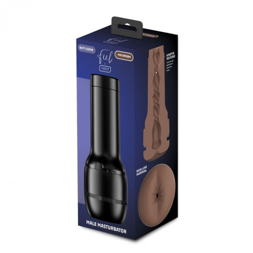 Kiiroo Feel Stroker Butt Mid Brown - Мастурбатор-попа для секс-машины Kiiroo Keon