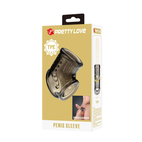 Насадка на член Pretty Love Penis Sleeve Smoke