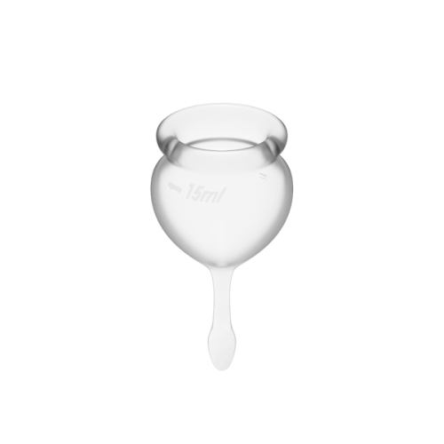 Satisfyer Feel Good - набор менструальных чаш, 15 мл и 20 мл (прозрачный)