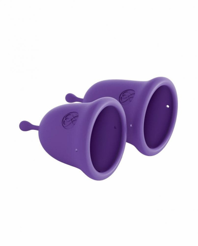Jimmyjane Menstrual Cups - набор менструальных чаш, 14 мл и 21 мл (пурпурный)