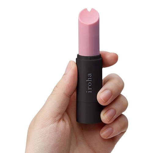 Iroha Stick Black - вибратор-помада, 10х2.2 см (чёрный)