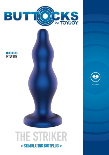 TOYJOY Striker Buttplug - Анальная пробка, 12 см (синий)