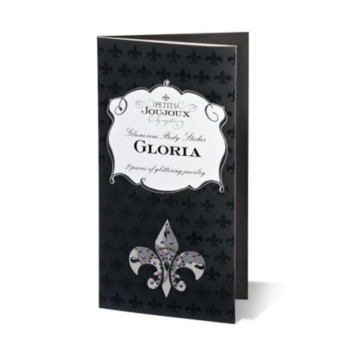 Petits Joujoux Gloria set of 2 Silver - пэстис из кристаллов, украшение на грудь, (серебристый)