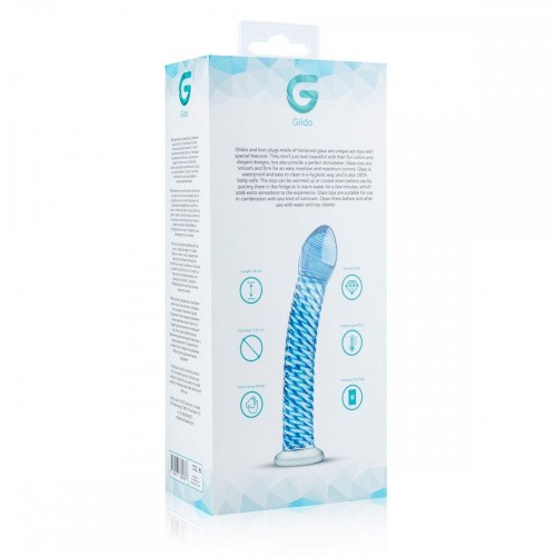 Gildo Glass Dildo No. 5 скляний ділдо, 18х3.5 см - купити в Києві, Україні