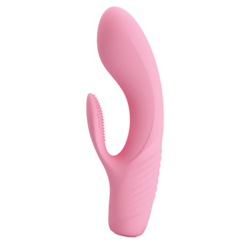 Pretty Love Tim Vibrator Light Pink - компактный вибратор кролик, 15.5х3.5 см (светло-розовый)