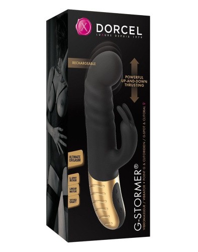 Dorcel G-Stormer вибратор кролик с возвратно-поступательным движением головки, 23.5х3.9 см