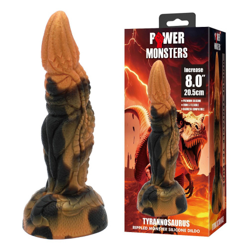 Фантазийный фаллоимитатор Power Monsters Tyrannosaurus, 20.5 см